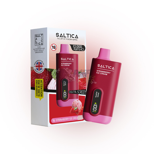 Saltica 12000 Strawberry Ice Cream