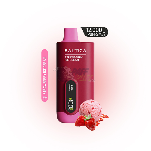 Saltica 12000 Strawberry Ice Cream